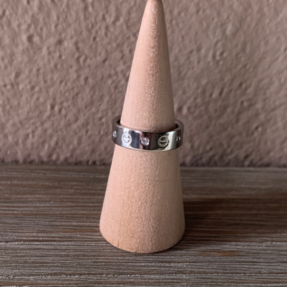 Silver Ring with Engraved Design